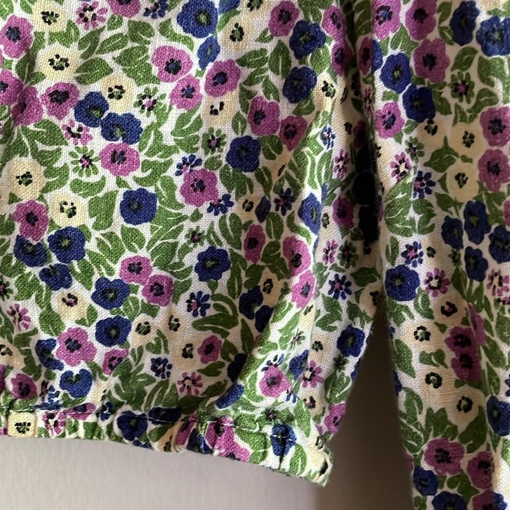 & Other Stories Puff Sleeve Floral Wrap Mini Dress - Picture 11 of 16